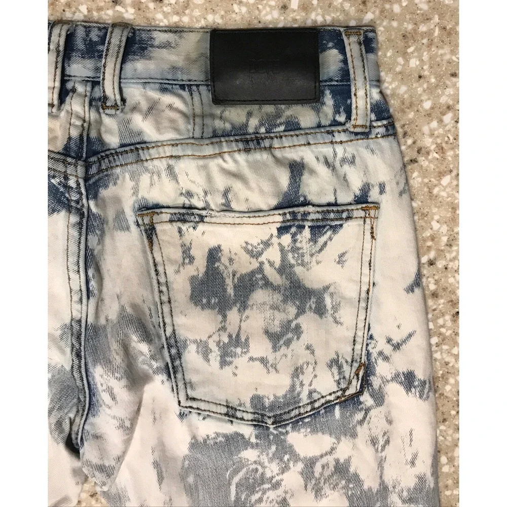 Dope Jeans Mens 28x28 Slim‎ Fit Button Fly 5-Pocket Stretch Flex Denim Blue
